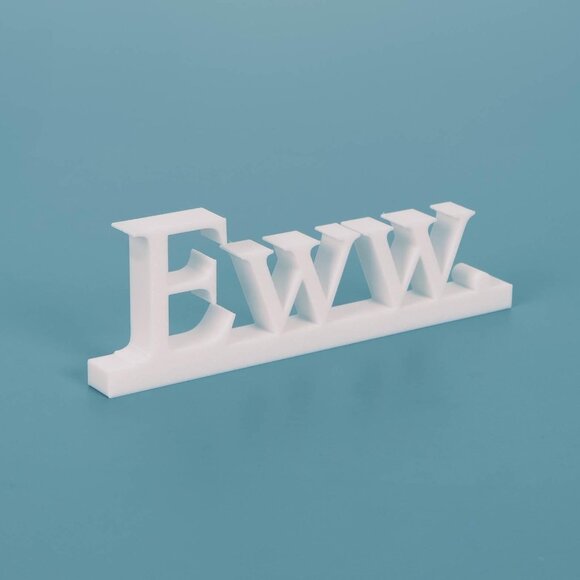 Eww Desk Sign Office Decor Work From Home Express Yourself Coworker Gift - Picture 2 of 3